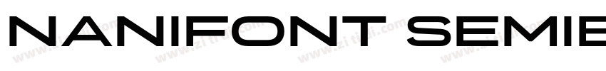 NaniFont SemiBold字体转换 NaniFont SemiBold字体转换